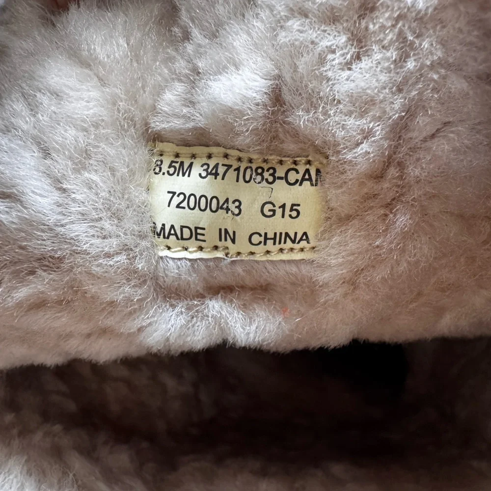 Frye Gemma Tall Shearling Boots Suede and Leather Cognac Size 8.5
